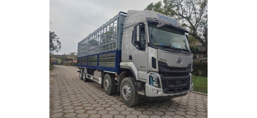 XE TẢI 4 CHÂN MUI BẠT 290HP - TRỤ RÚT 2 VÀ 4