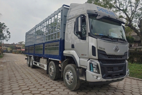 XE TẢI 4 CHÂN MUI BẠT 290HP - TRỤ RÚT 2 VÀ 4