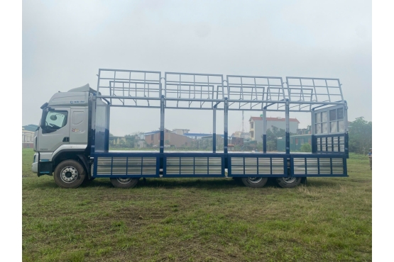 XE TẢI THÙNG MUI BẠT 4 CHÂN 290HP - TRỤ CỐ ĐỊNH