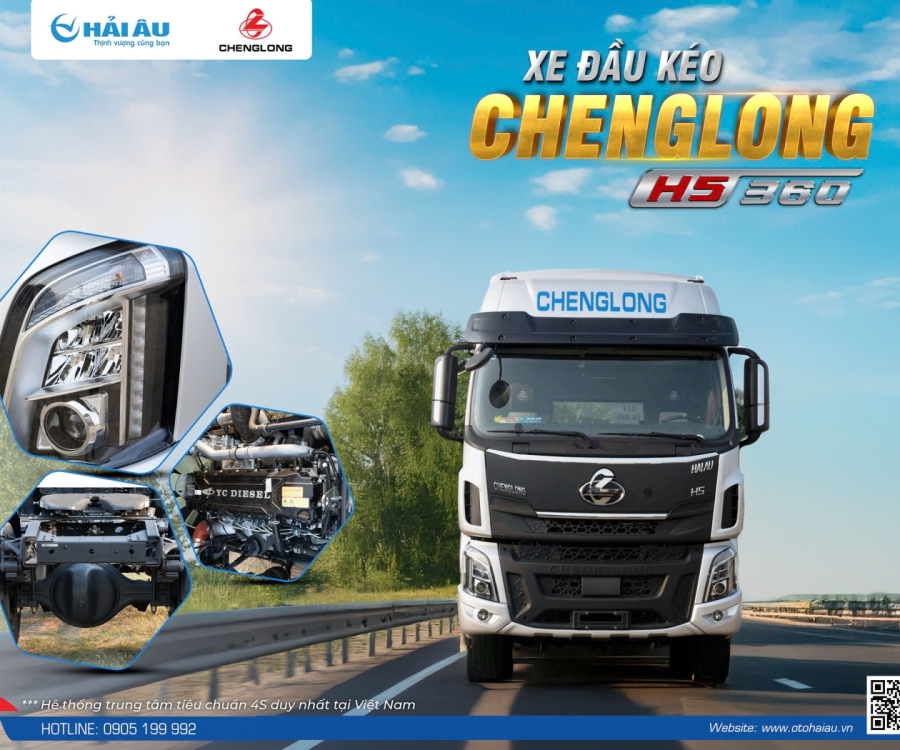 ĐẦU KÉO CHENGLONG 360HP - 01 CẦU